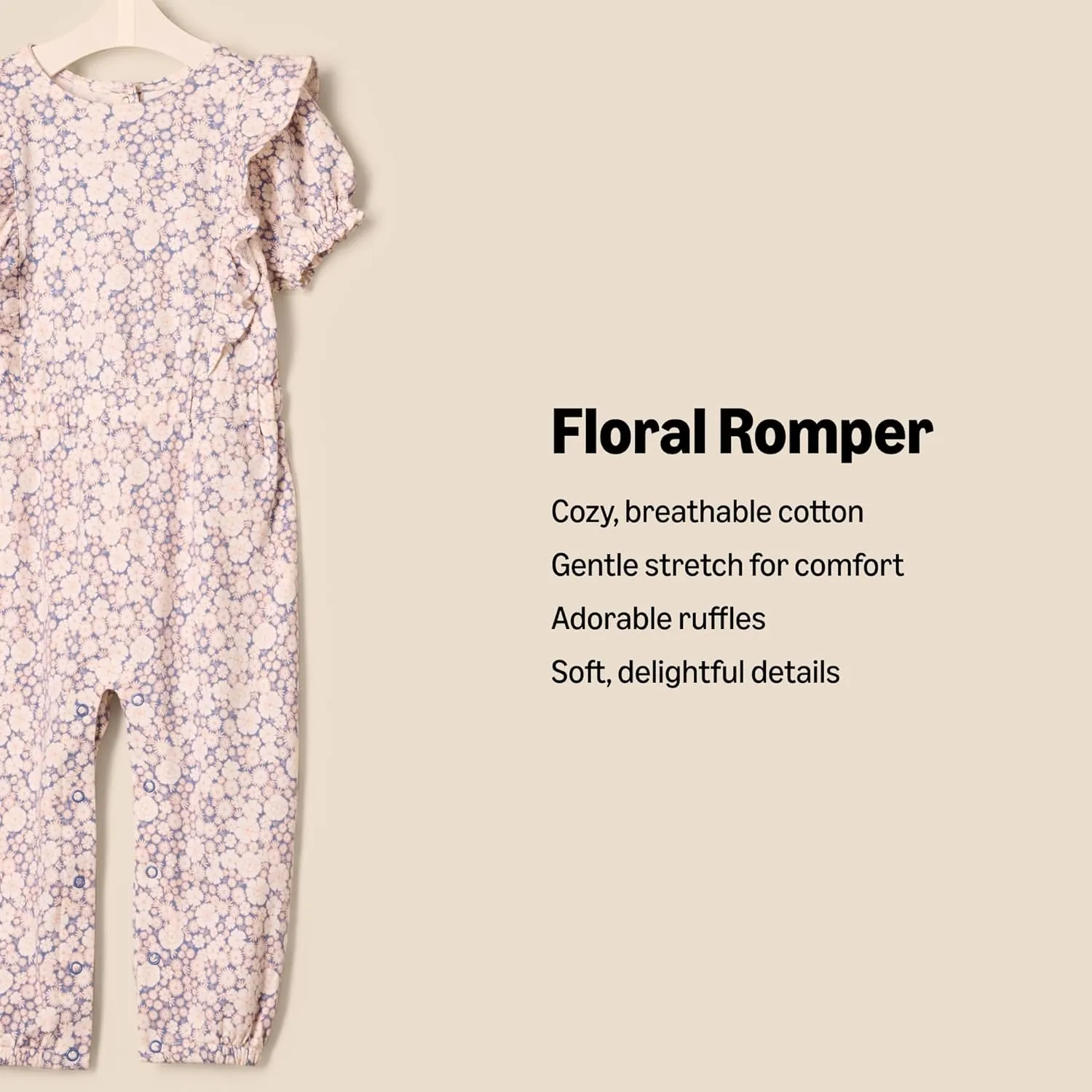 Amazon Essentials x Sofia Grainge Toddlers and Baby Girls' Ruffle Romper