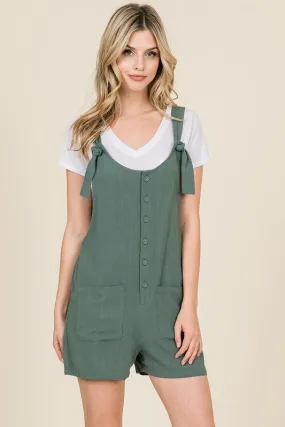 Around Town Romper in Sage LARGE