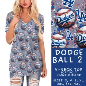 Batch #296 - Strike Out - Closes 2/28 - ETA late April - Dodge Ball 2 V-Neck Tee