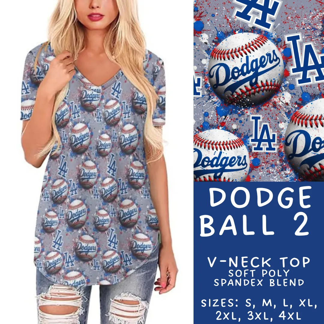 Batch #296 - Strike Out - Closes 2/28 - ETA late April - Dodge Ball 2 V-Neck Tee