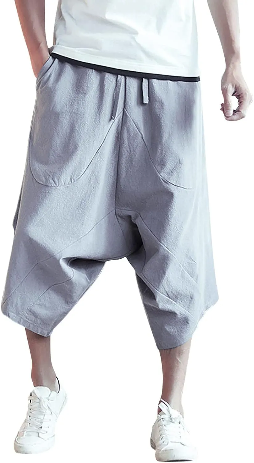 Big and Tall Sweatpants for Men Pants 6 Pocket Full Outdoor Casual Sweatpants Sweatpants for Men Pants Casual Rope