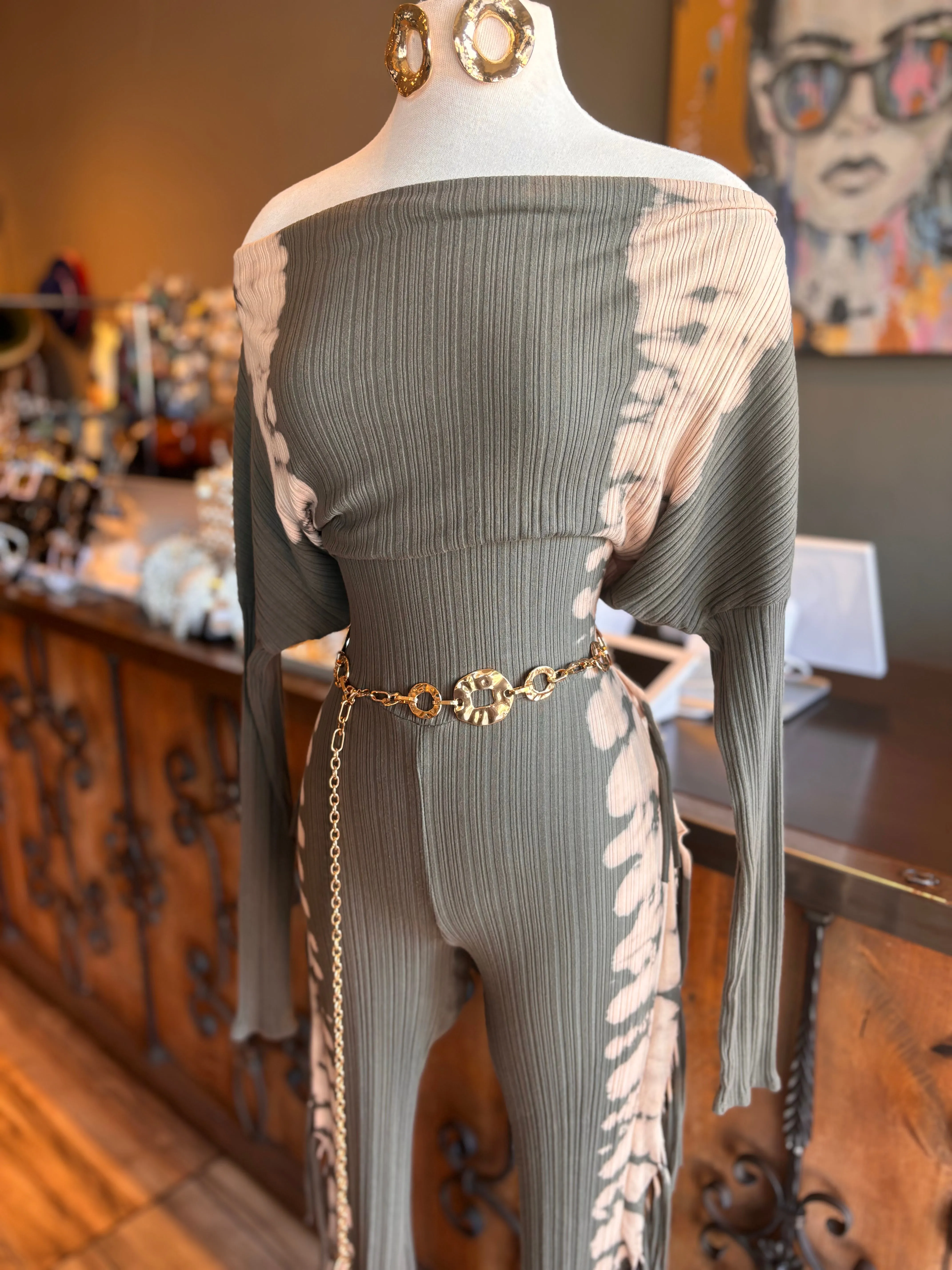 Bleached 2 Tone Colorway Jumpsuit