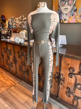Bleached 2 Tone Colorway Jumpsuit