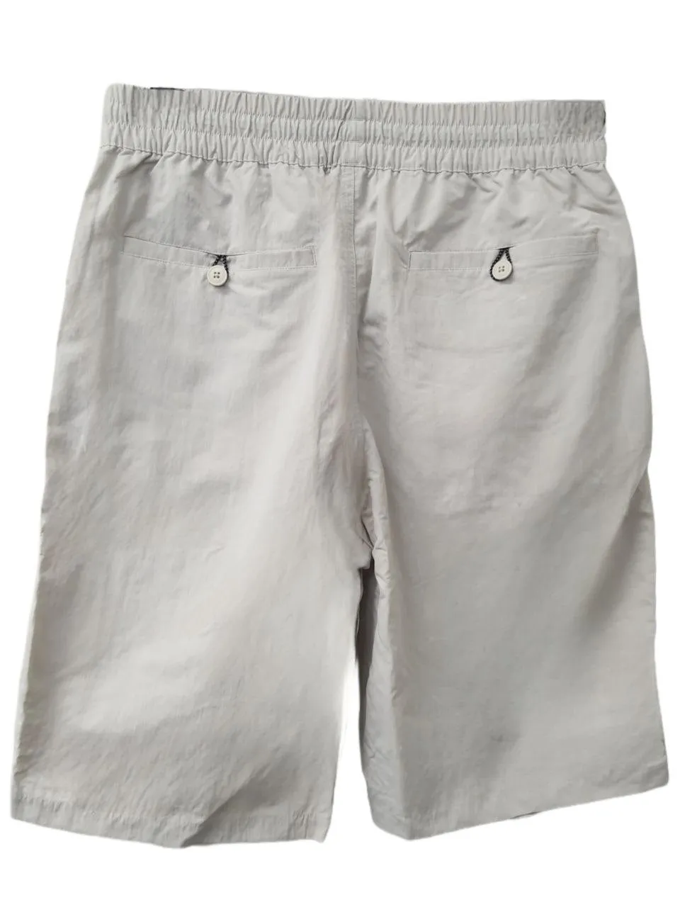BRANDBLACK Men's Beige Drawstring Stretchy Franklin Shorts #BB1210 Large NWT