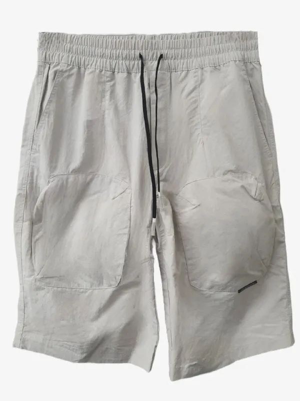 BRANDBLACK Men's Beige Drawstring Stretchy Franklin Shorts #BB1210 Large NWT