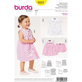 Burda Style Pattern B9357 Baby Collar Dress and Panties