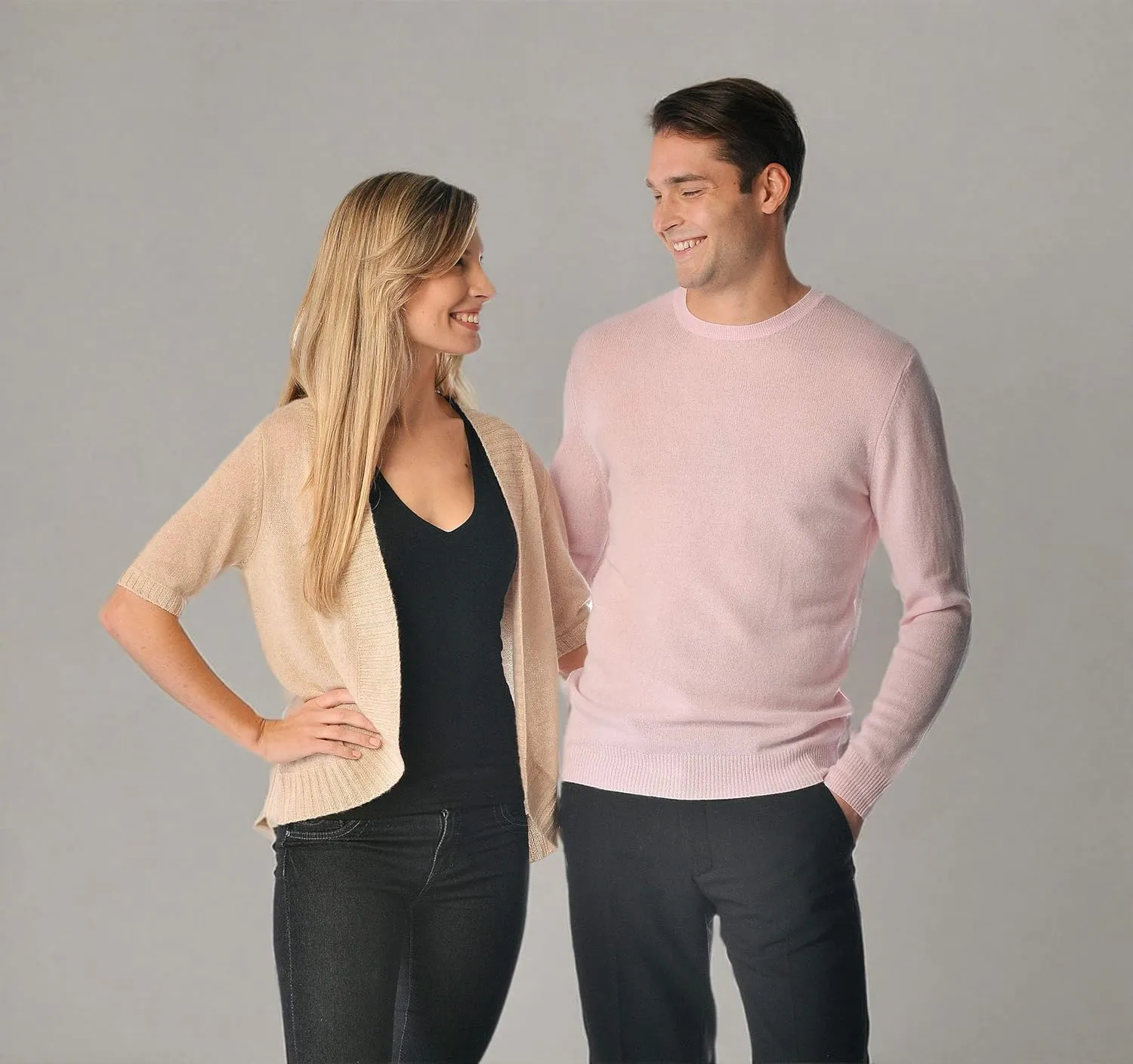 Cashmere Boutique 100% Pure Cashmere Polo Pullover Sweater for Men  Polo Neck, Long Sleeve, Lightweight, Soft & Warm Sweater