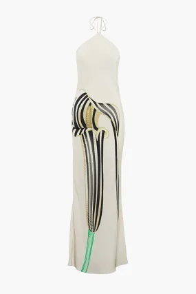 COBRA LILY HALTER MAXI DRESS