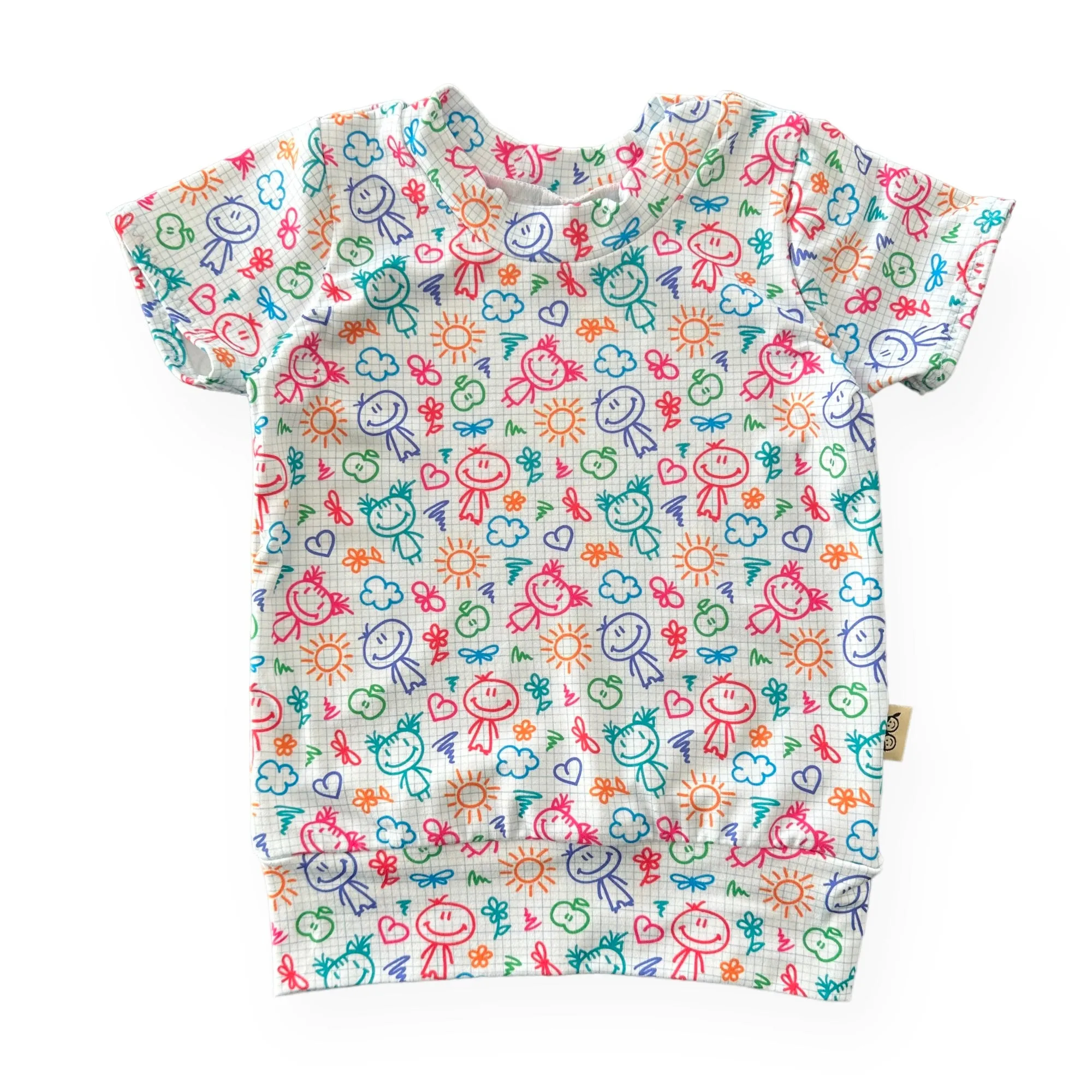 Doodles Biker Shorts Lounge Set