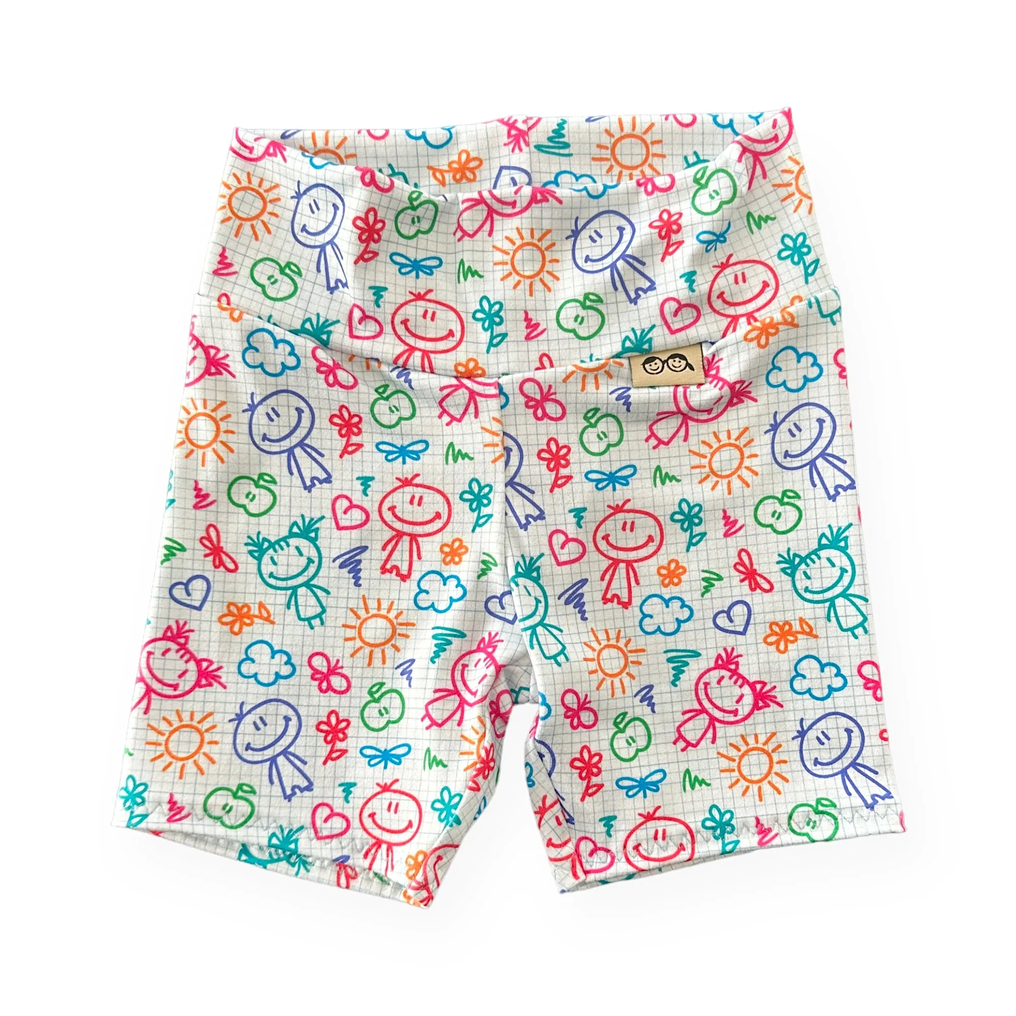 Doodles Biker Shorts Lounge Set