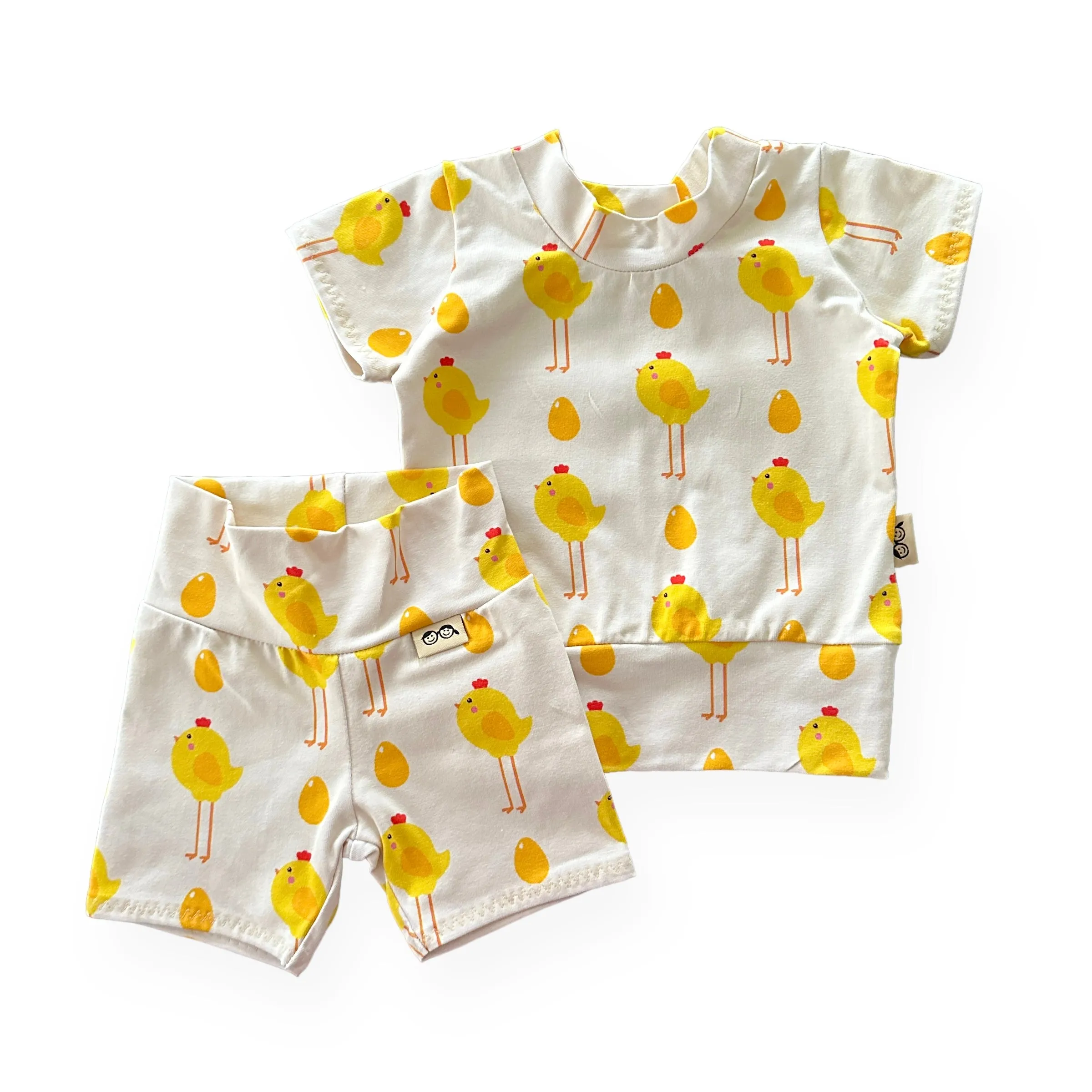 Easter Chicks Biker Shorts Lounge Set