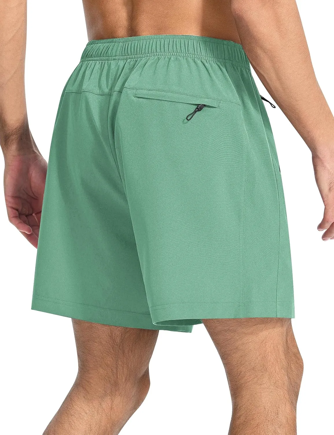 EZRUN Men's Athletic Running Shorts 7 inch Quick Dry Exercise Tennis Shorts Lightweight Workout Gym Shorts