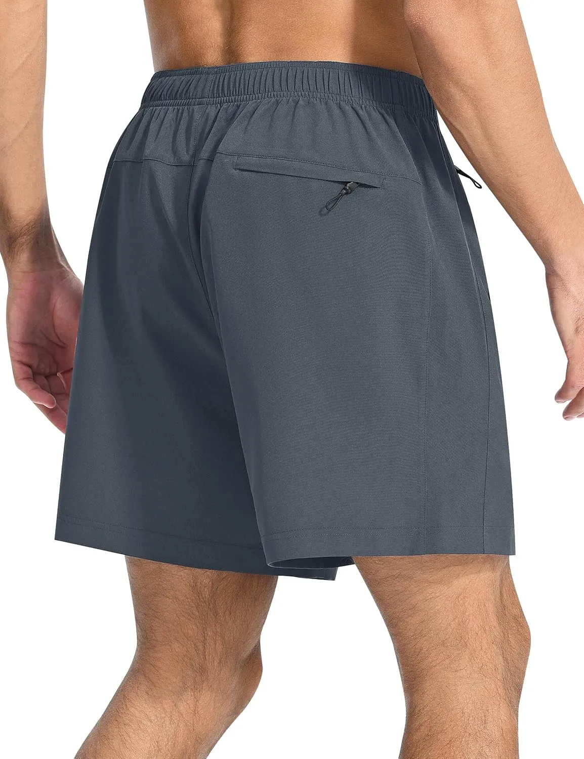 EZRUN Men's Athletic Running Shorts 7 inch Quick Dry Exercise Tennis Shorts Lightweight Workout Gym Shorts