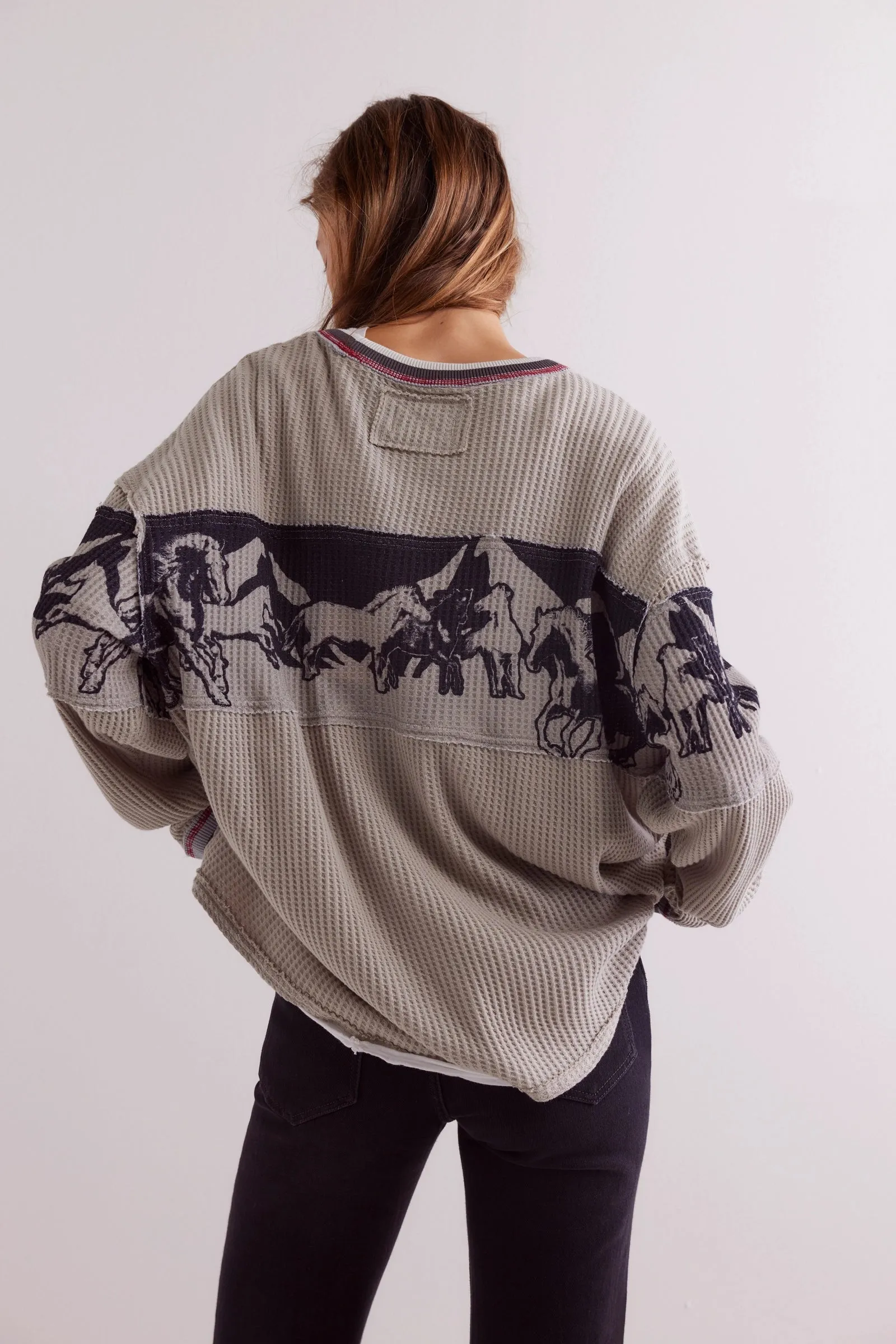 Free People Big Sky Graphic Tee - GREY