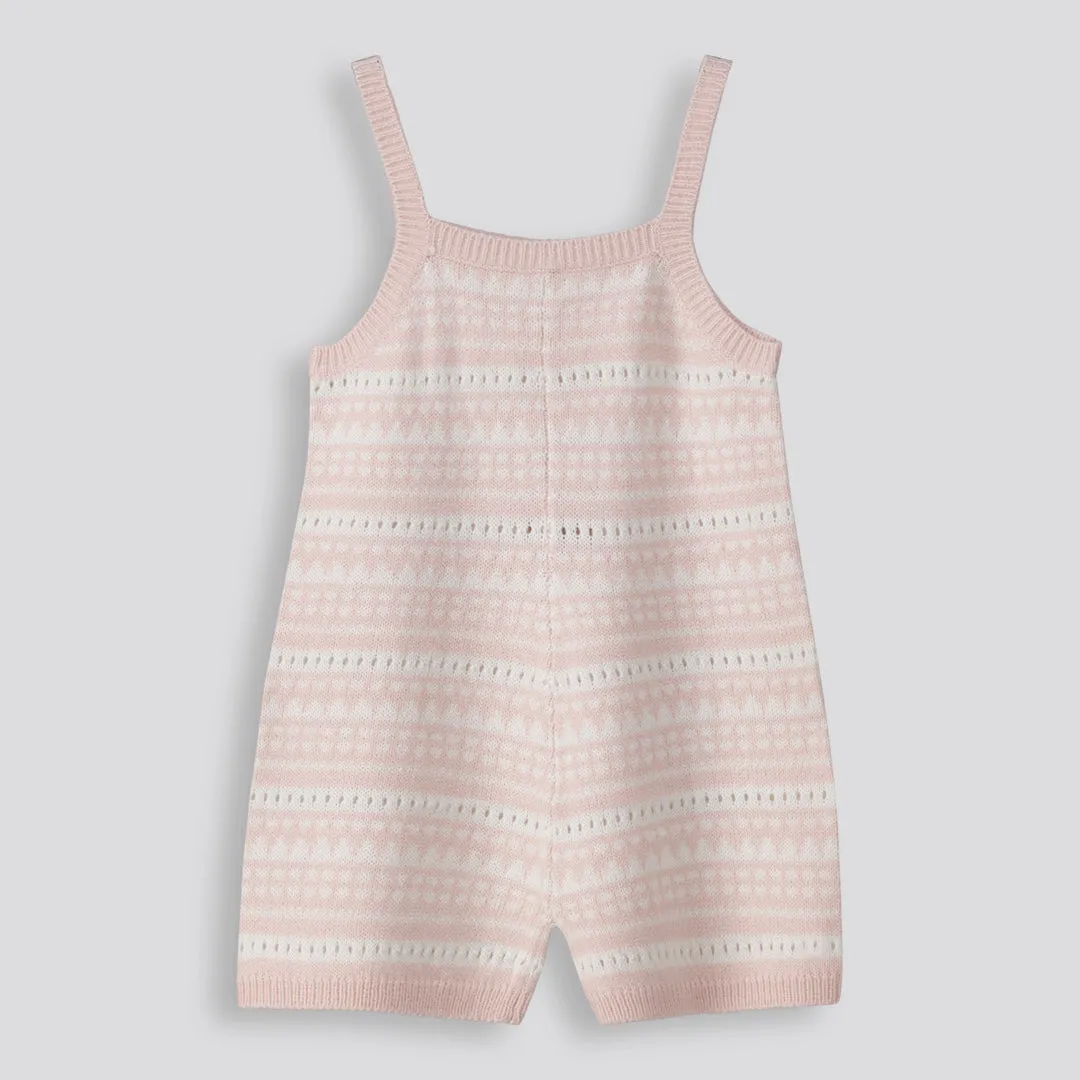 Girls Short Romper _ 153663 _ Rose
