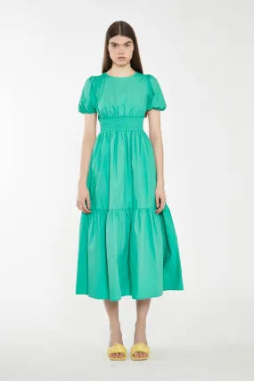 Holly Green Open-Back Maxi Dress