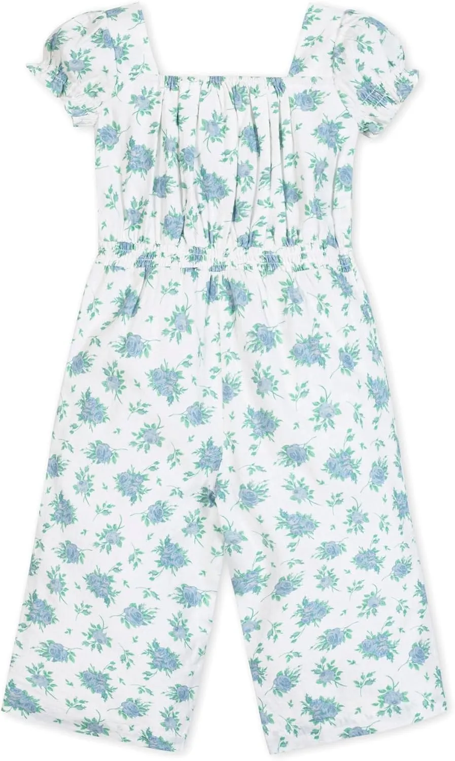 Hope & Henry Girls' Bow Front Wide Leg Jumpsuit