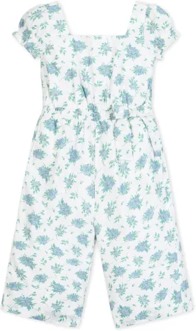 Hope & Henry Girls' Bow Front Wide Leg Jumpsuit