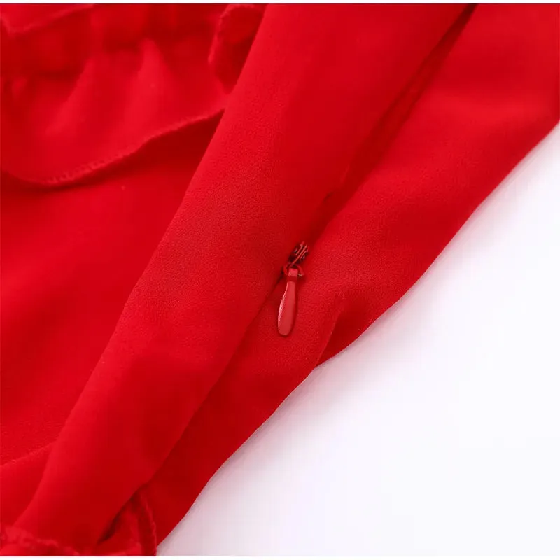 Isabella Ruffle Maxi Dress