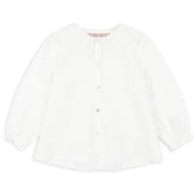 Konges Sløjd Optic White Rilo Collar Shirt Gots
