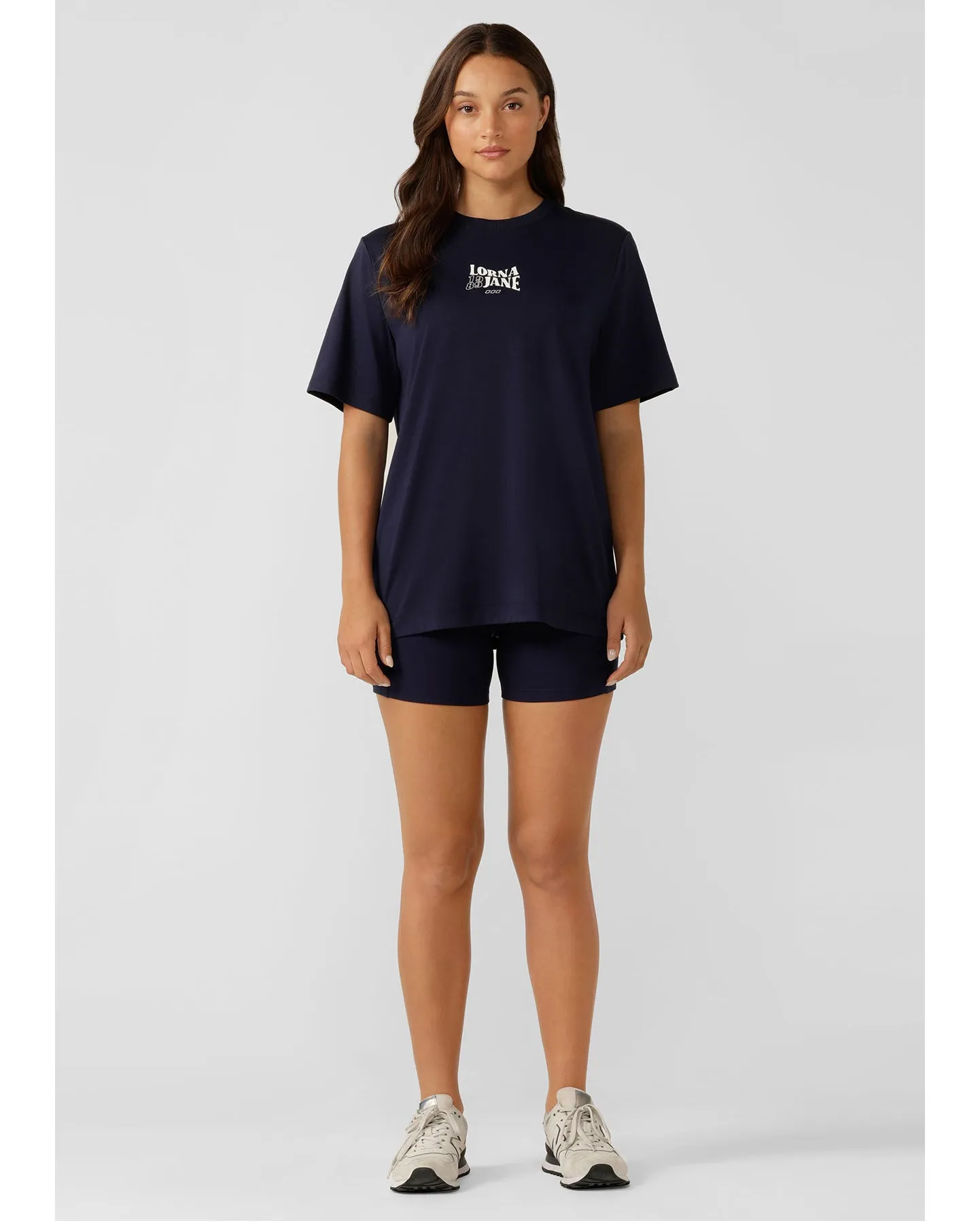 Lorna Jane 89 Relaxed Tee - French Navy