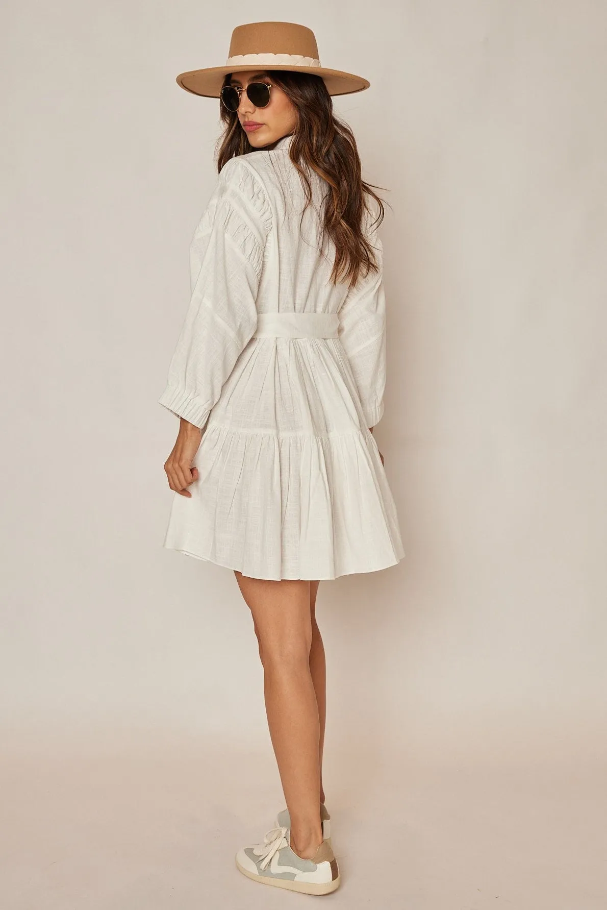 Marilyn Collared Long Sleeve Dress