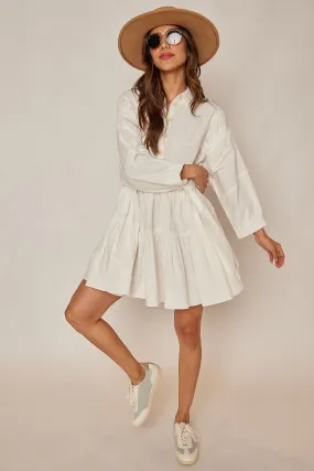 Marilyn Collared Long Sleeve Dress