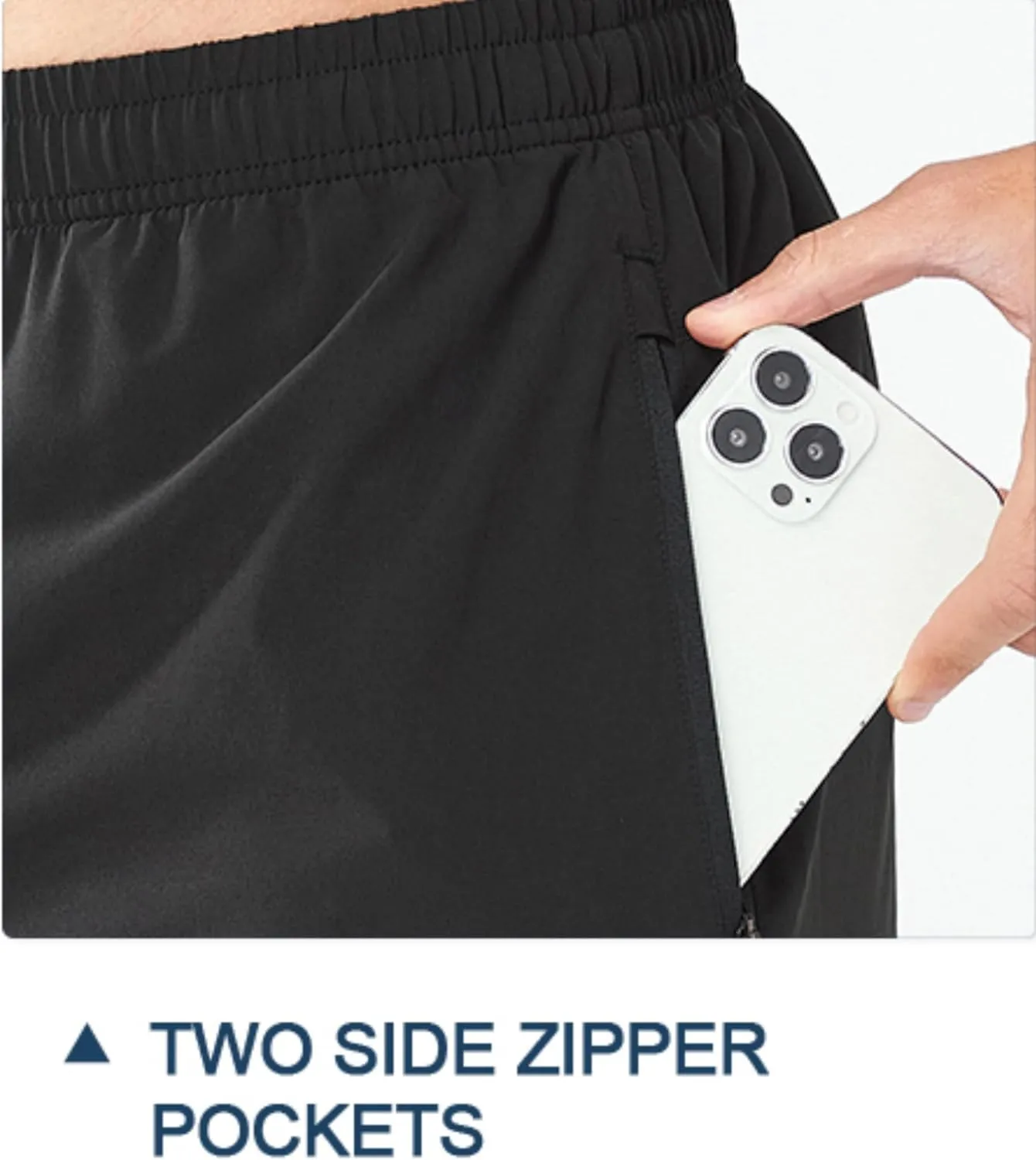 Men's Athletic Running Shorts Quick Dry Workout Gym Shorts 5" Lightweight Outdoor Basketball Tennis Hiking Shorts