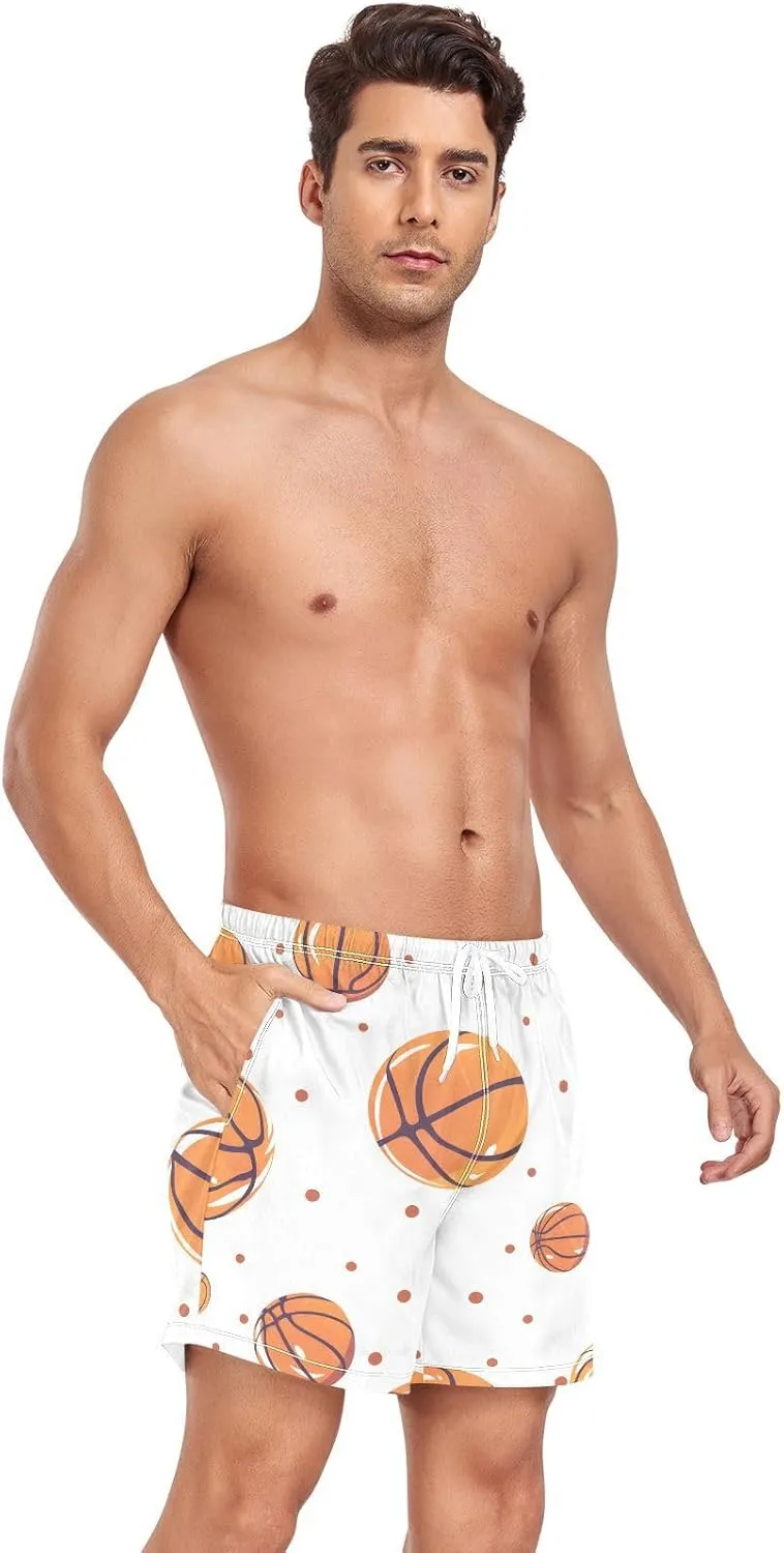 Men's Athletic Shorts Lightweight Quick Dry Shorts Running Shorts with Pockets Yellow Basketball for Gym Workout