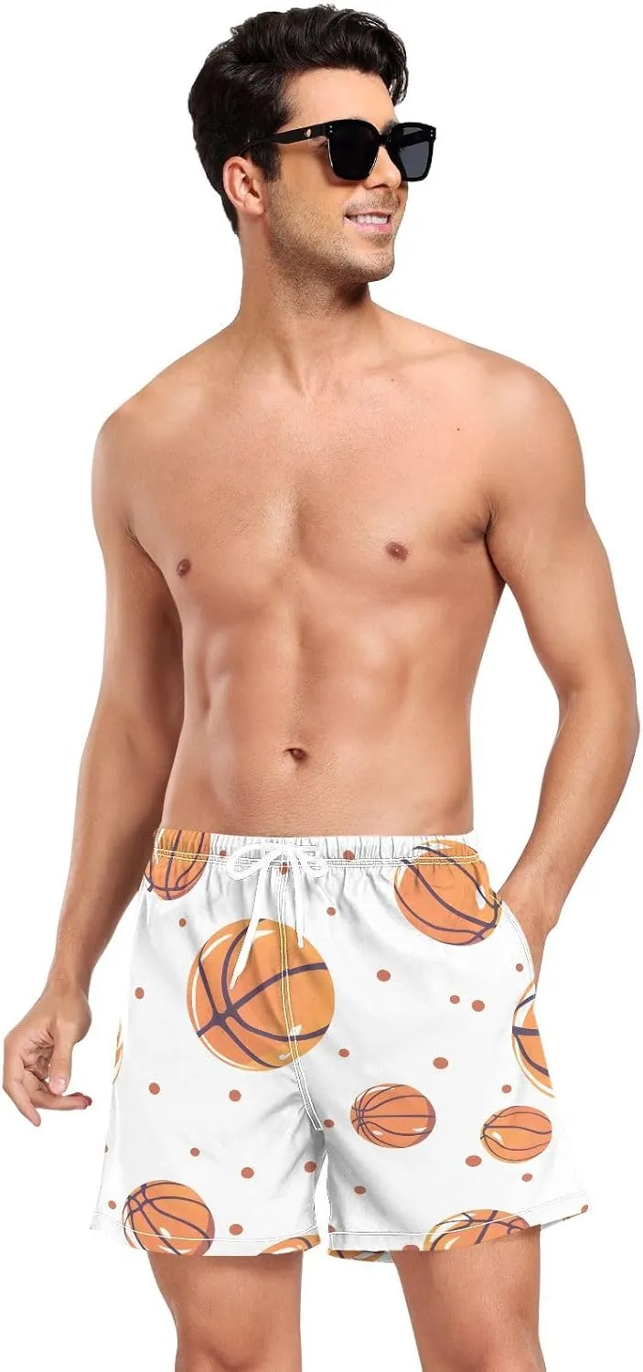 Men's Athletic Shorts Lightweight Quick Dry Shorts Running Shorts with Pockets Yellow Basketball for Gym Workout