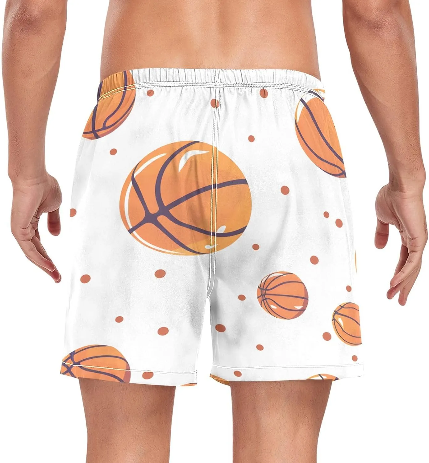 Men's Athletic Shorts Lightweight Quick Dry Shorts Running Shorts with Pockets Yellow Basketball for Gym Workout