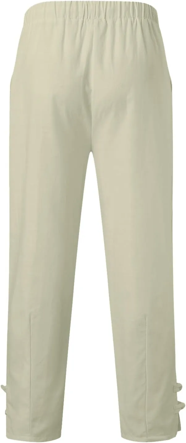Men's Casual Pants Elastic Waist Joggers Running Workout Gym Joggers Golf Pants Leisure and Daily Wear Trousers