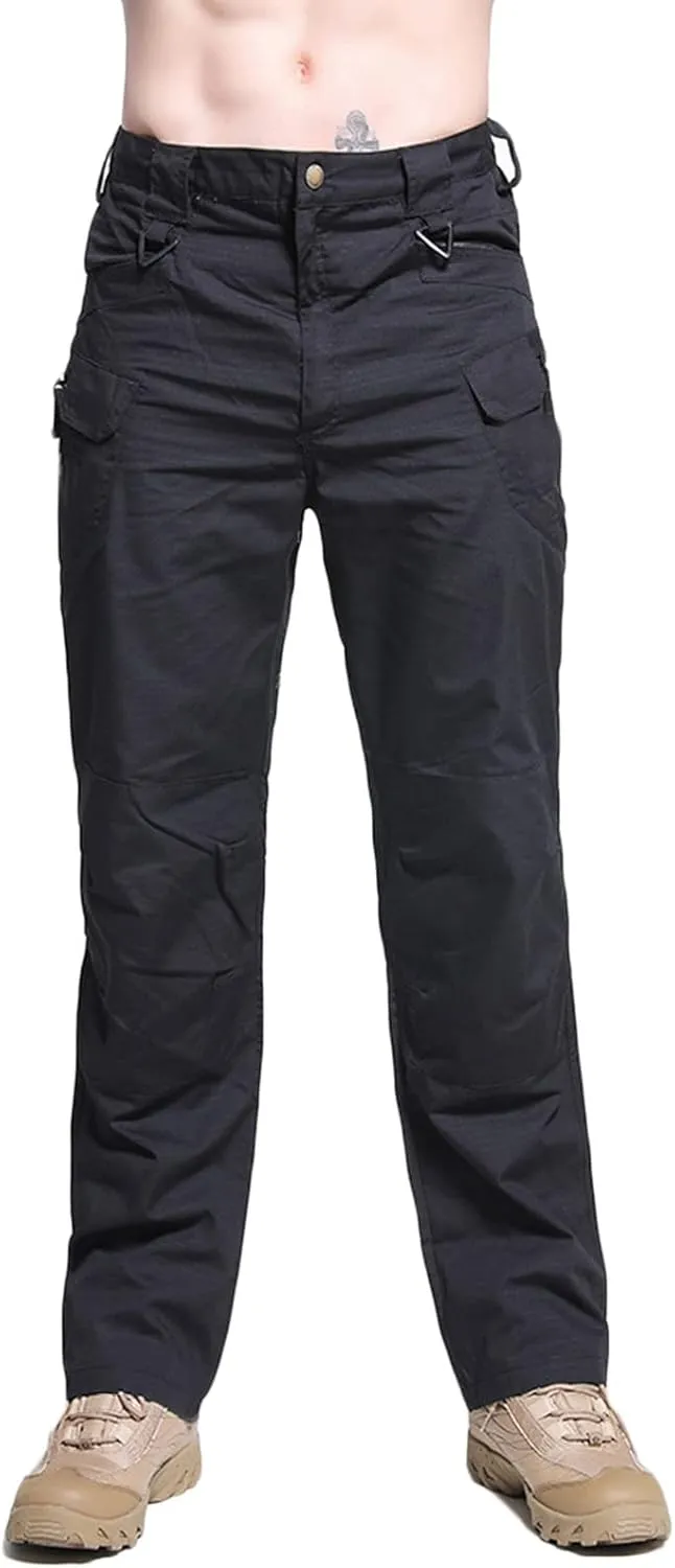 Muscularfit Mens Sweat Pants Casual Camo Buckle Zipper Cargo Pants Multi Pockets Casual Camouflage Athletic Cotton Sweatpants