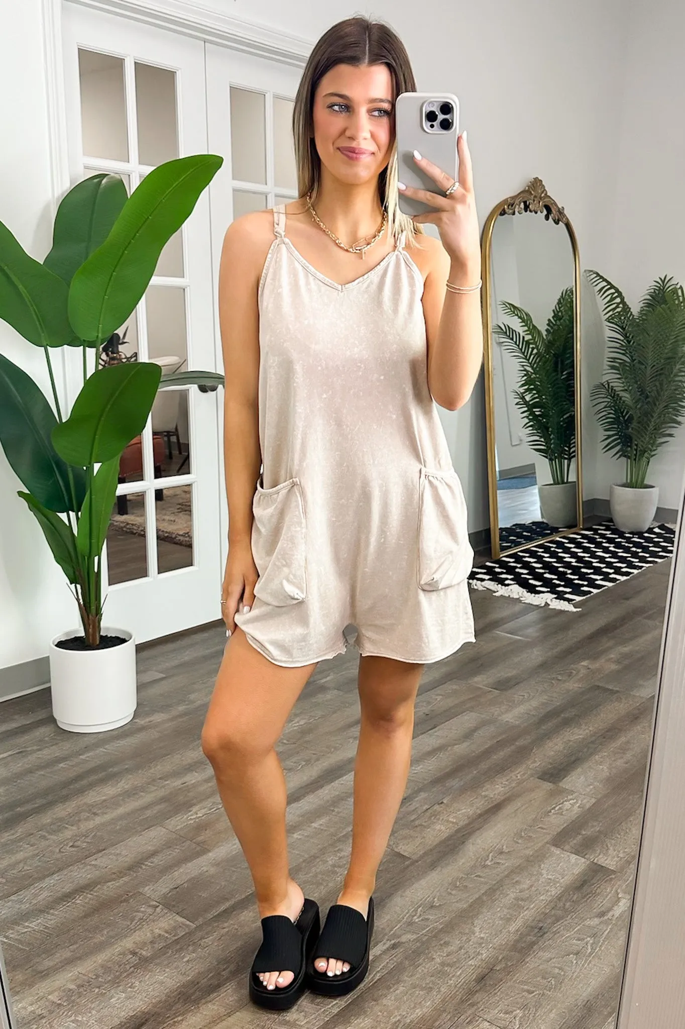 Ophira Washed Knit Relaxed Fit Romper - BACK IN STOCK