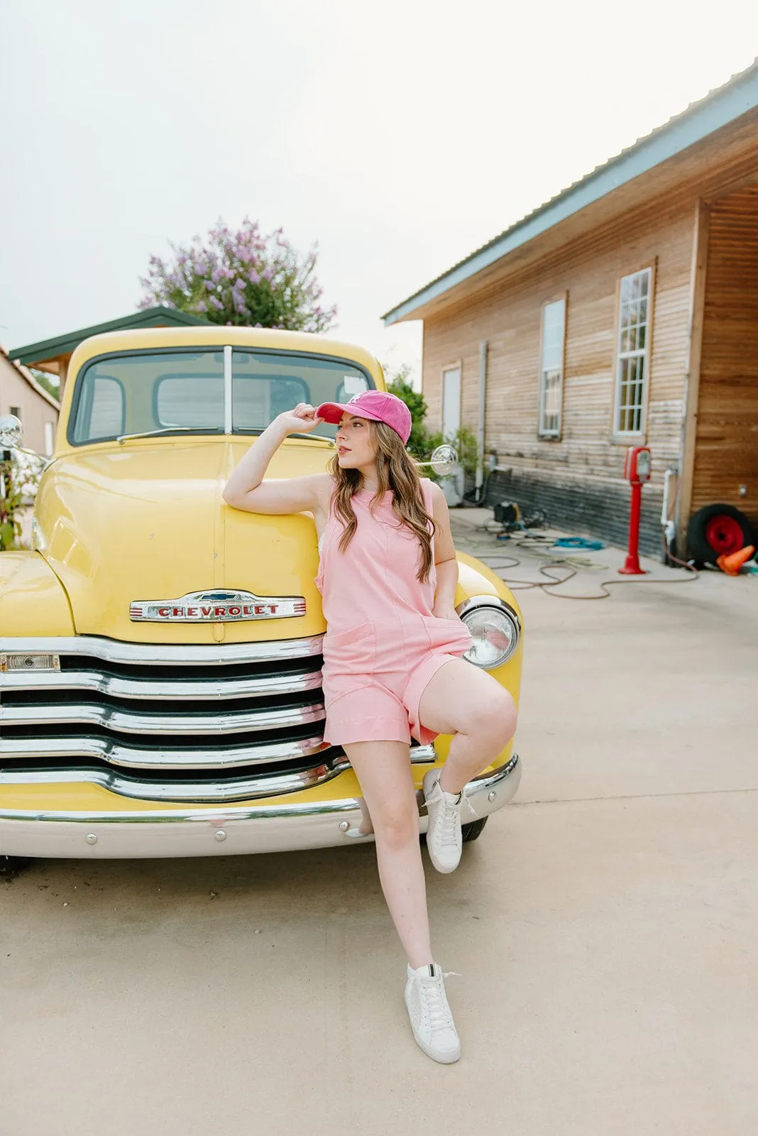 Pink Sleeveless T-Shirt Romper