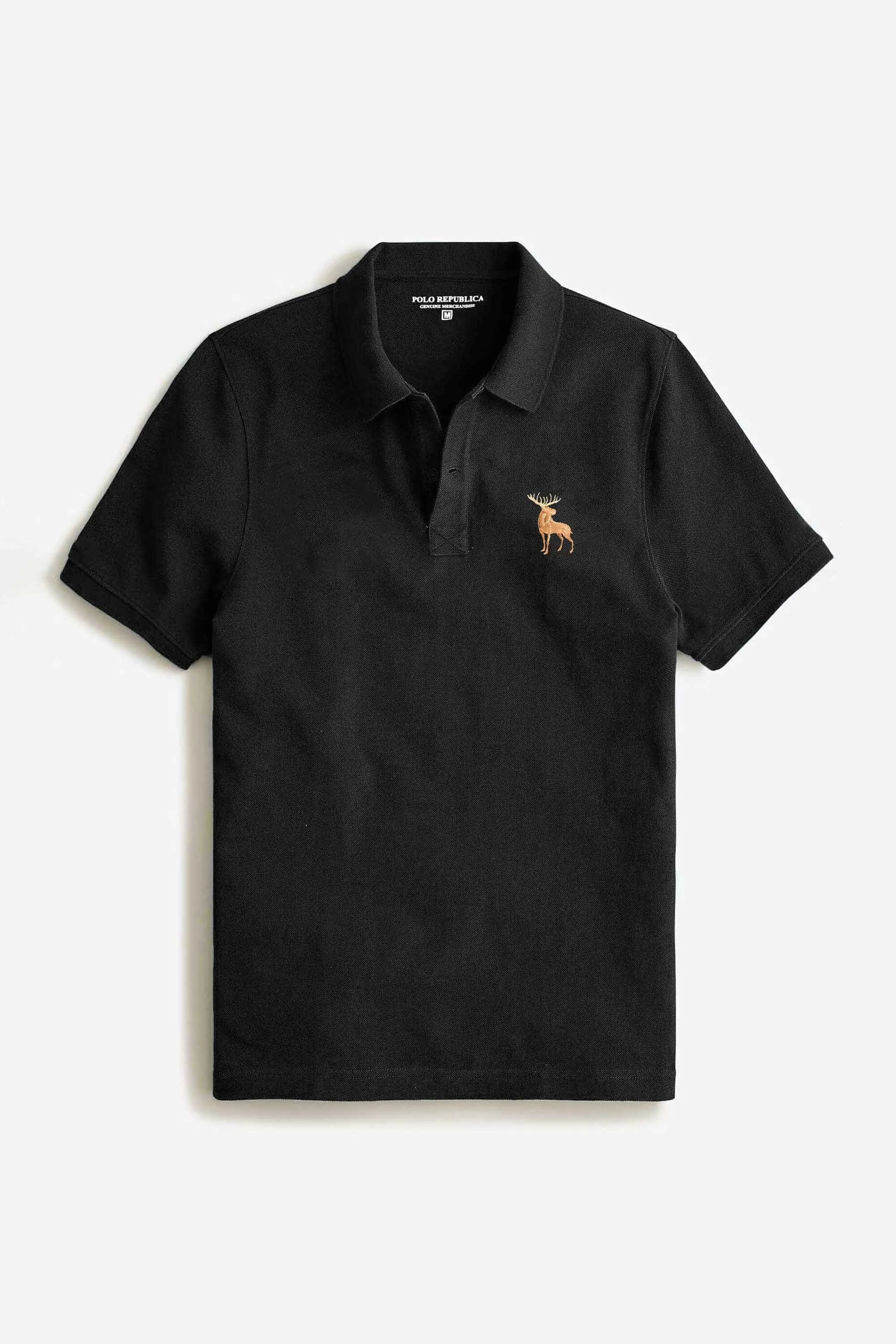 Polo Republica Men's Moose Embroidered Polo Shirt