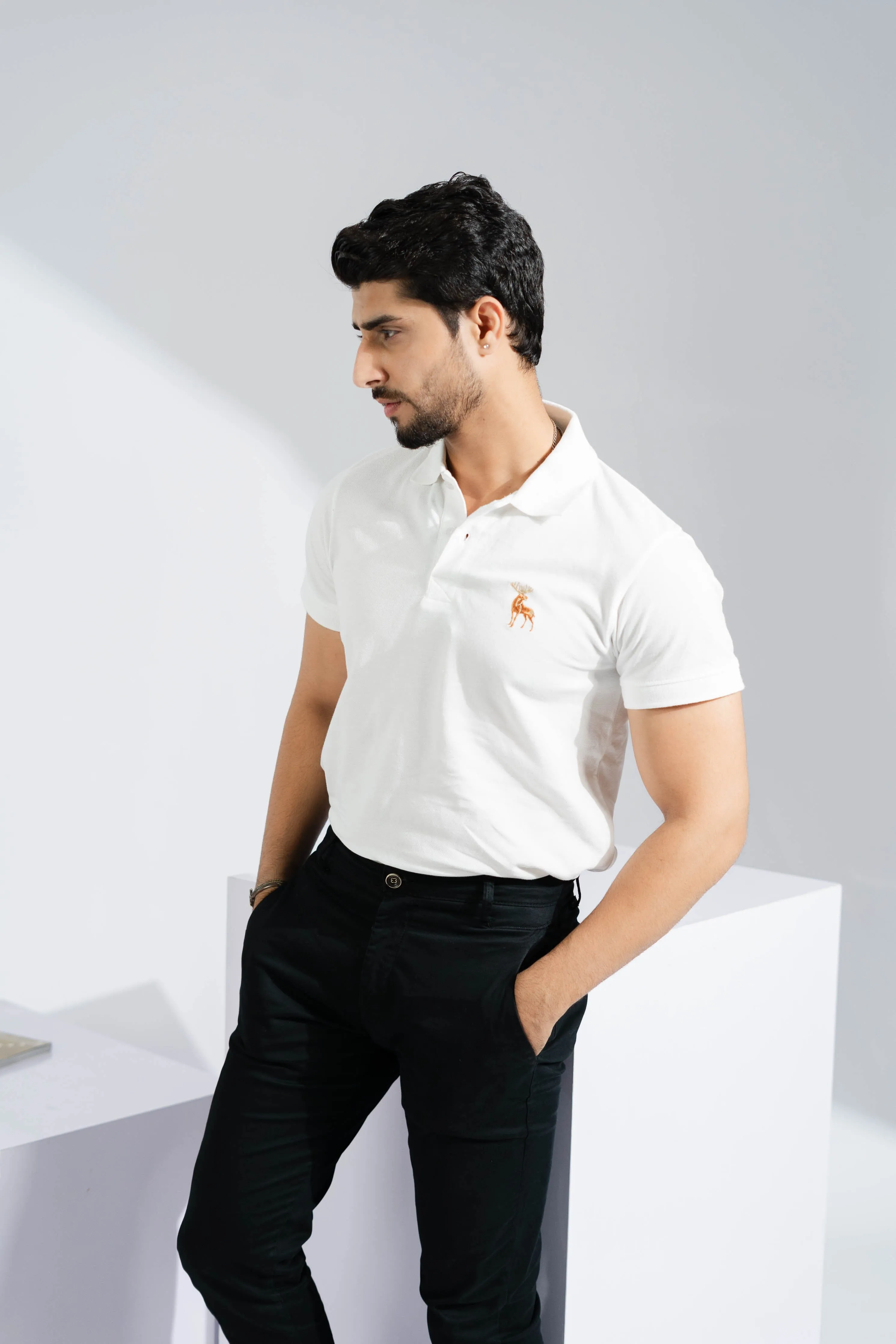 Polo Republica Men's Moose Embroidered Polo Shirt
