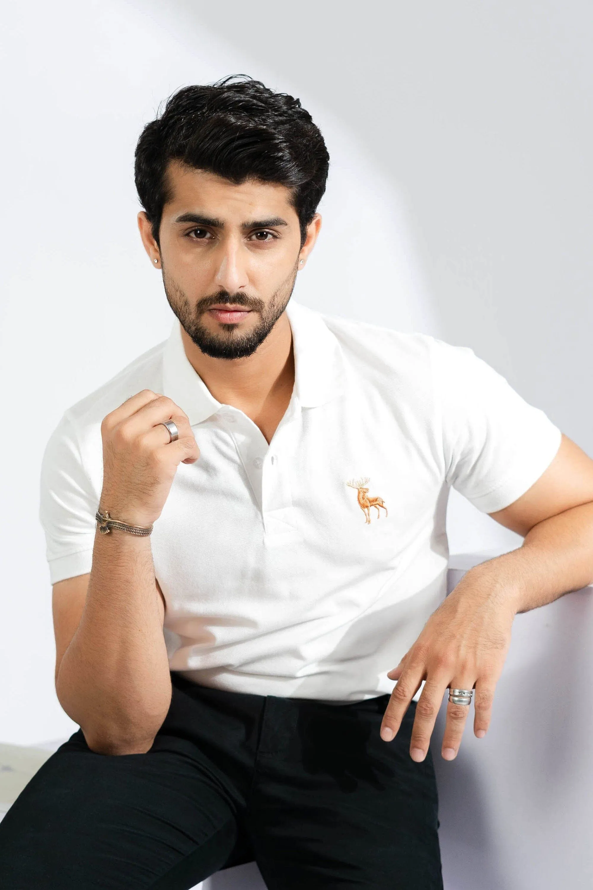 Polo Republica Men's Moose Embroidered Polo Shirt