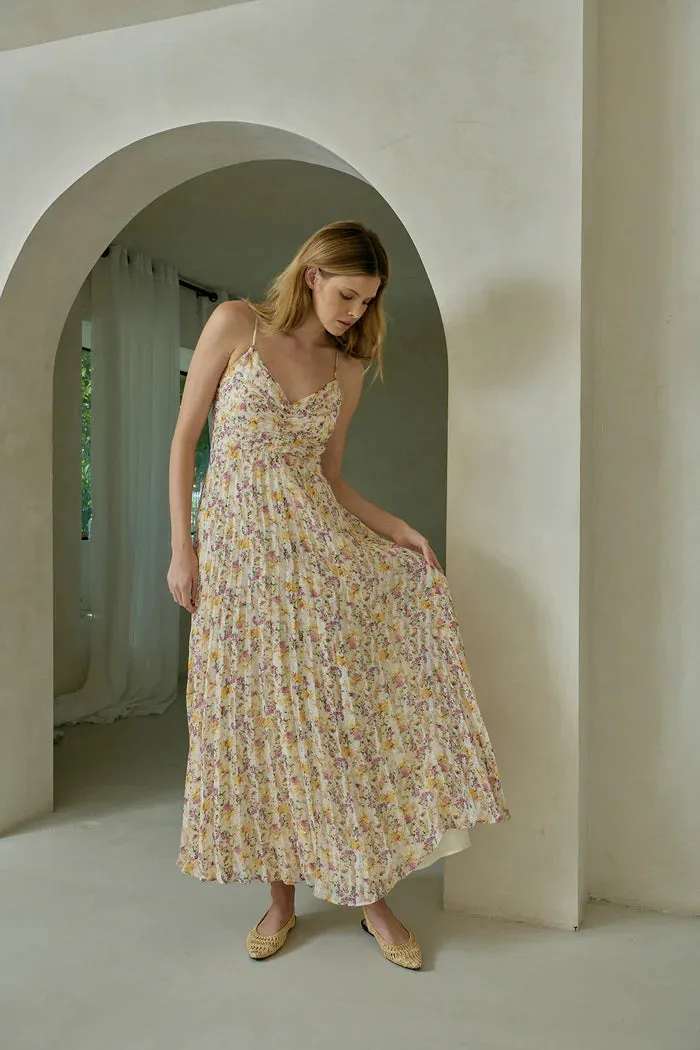 Rose Pleated Dress
