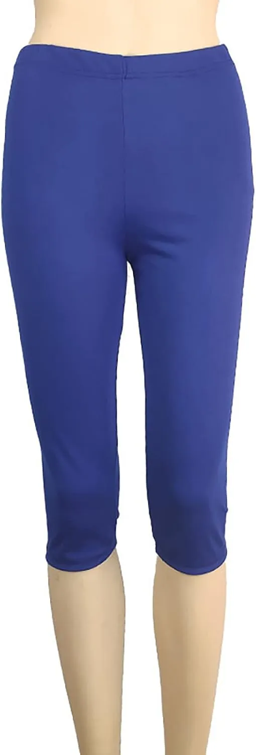 Ruziyoog Womens Capri Leggings High Waist Stretchable Yoga Pants Tummy Control Workout Leggings Compression Capris Pants