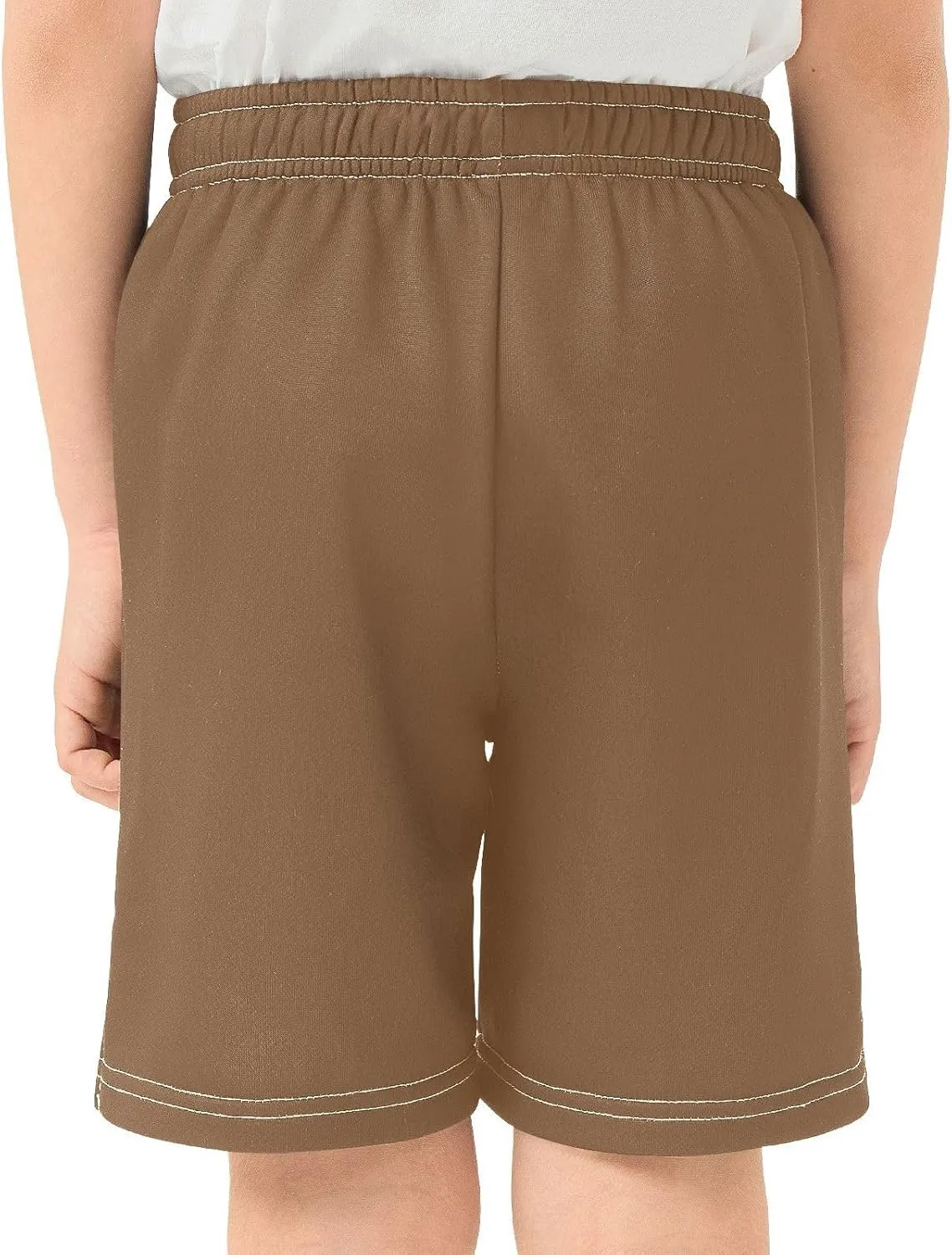 Solid Color Boys Athletic Shorts Lightweight Kids Active Basketball Shorts with Pockets