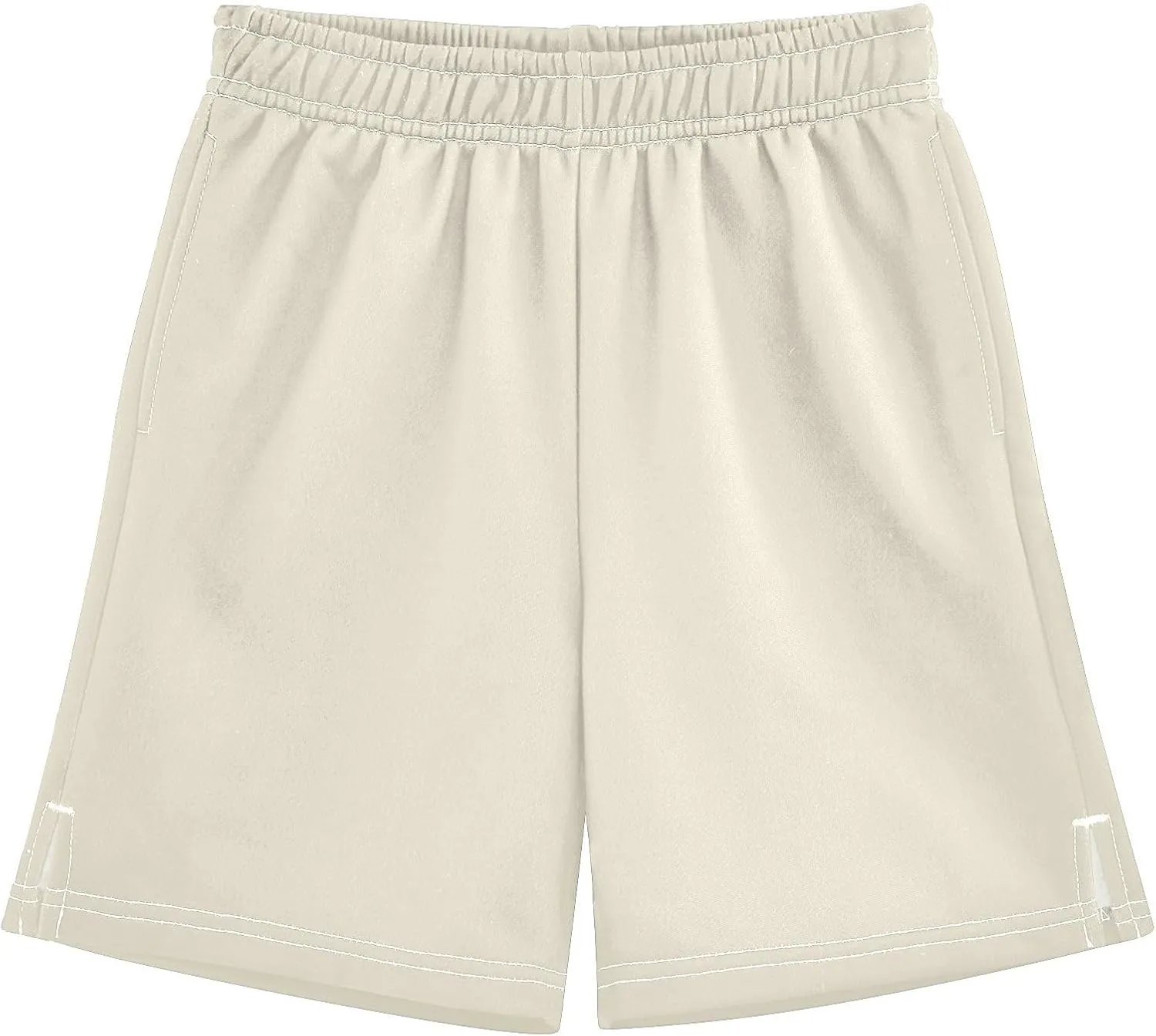 Solid Color Boys Athletic Shorts Lightweight Kids Active Soccer Shorts with Pockets