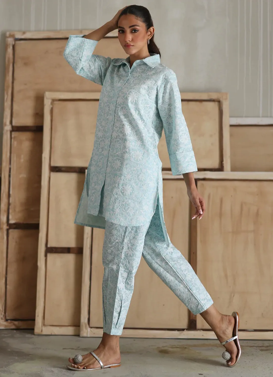 Summer Rtw '24 - Embroidered Co-Ord Set Icse-212767