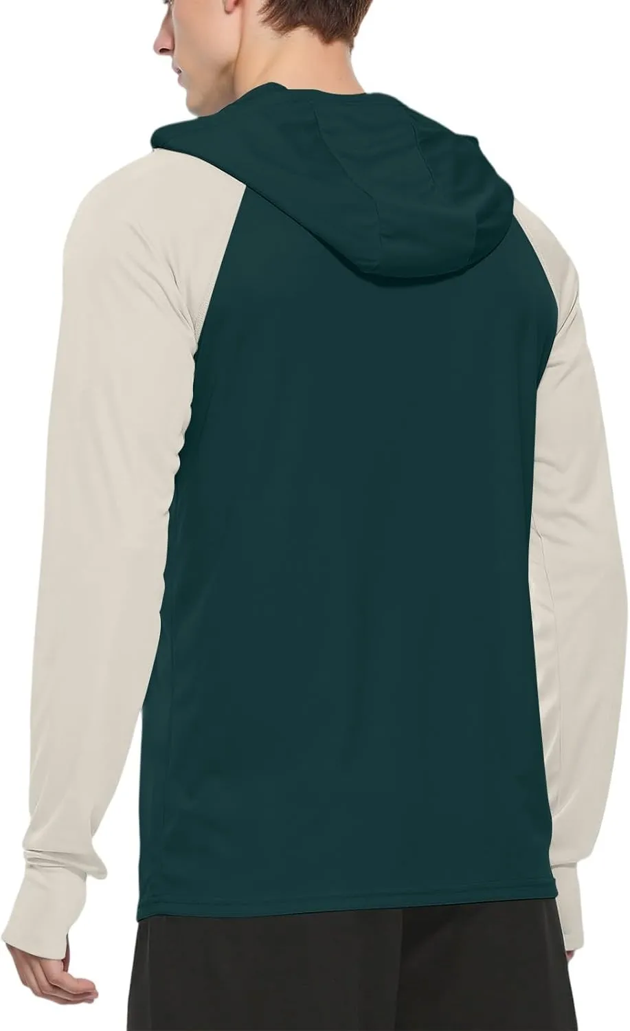 Sun Protection Shirt for Men Ice Silk Raglan Long Sleeve Lightweight Breathable Rash Guard SPF/UV Fishing Shirt