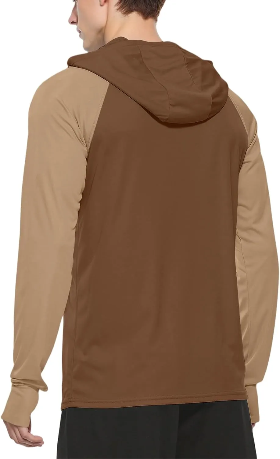Sun Protection Shirt for Men Ice Silk Raglan Long Sleeve Lightweight Breathable Rash Guard SPF/UV Fishing Shirt