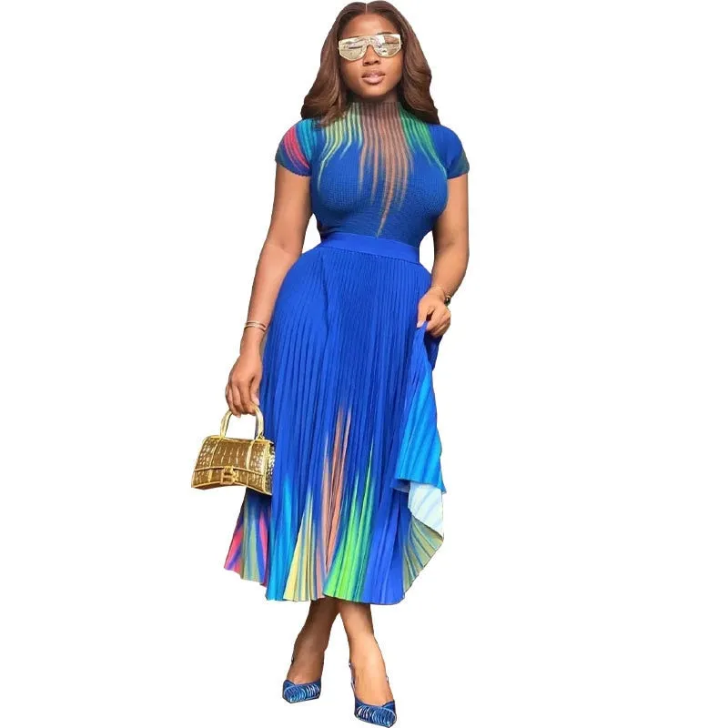 Top And Plated Skirt