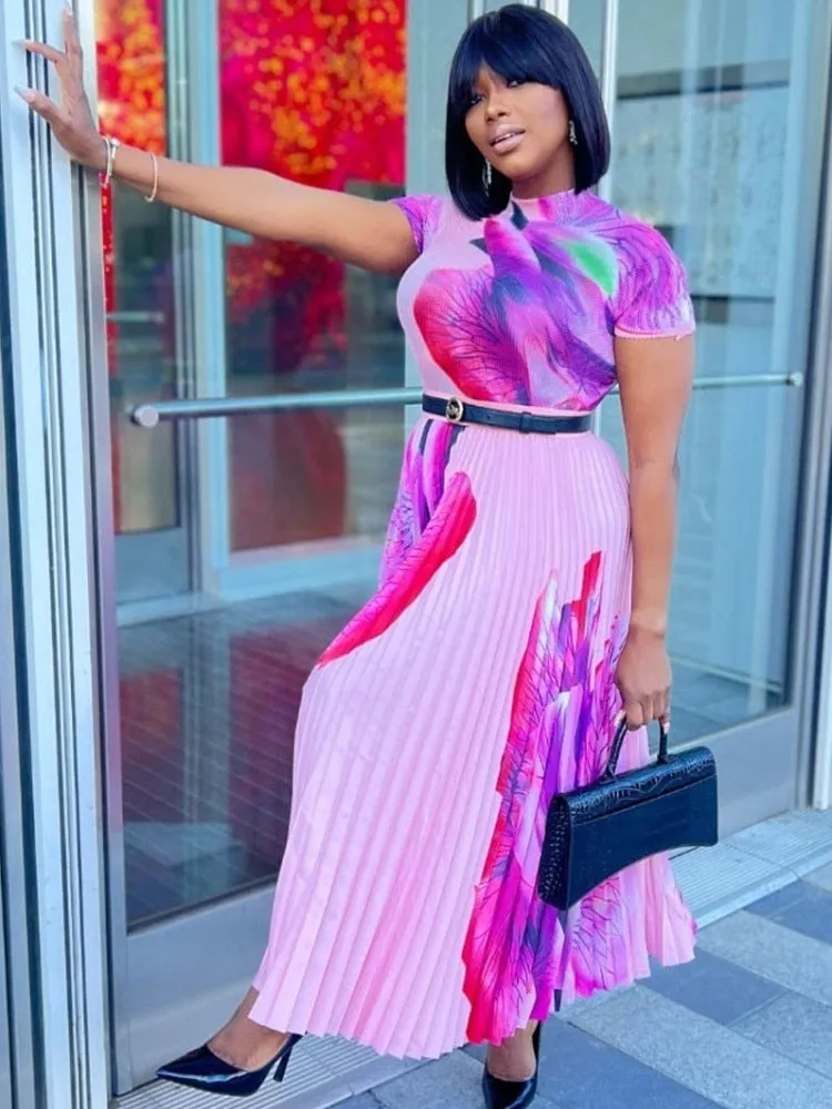 Top And Plated Skirt