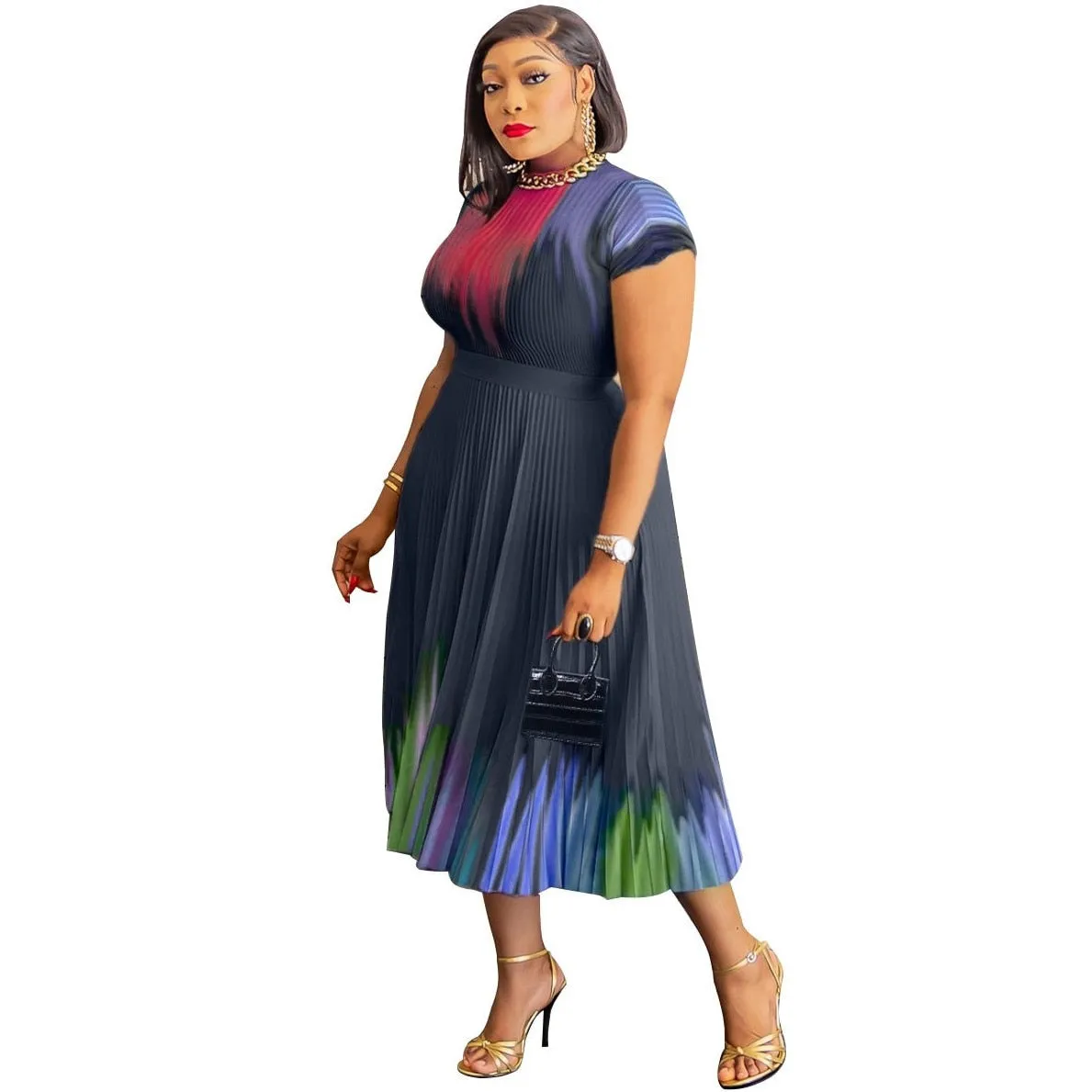 Top And Plated Skirt