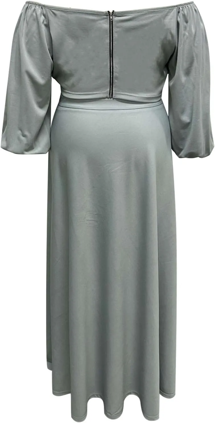 XOWRTE Womens Summer Plus Size Sleeveless Tank Dresses Casual Chiffon Loose Flowy Ruffle Tiered Midi Dress Wedding Cocktail