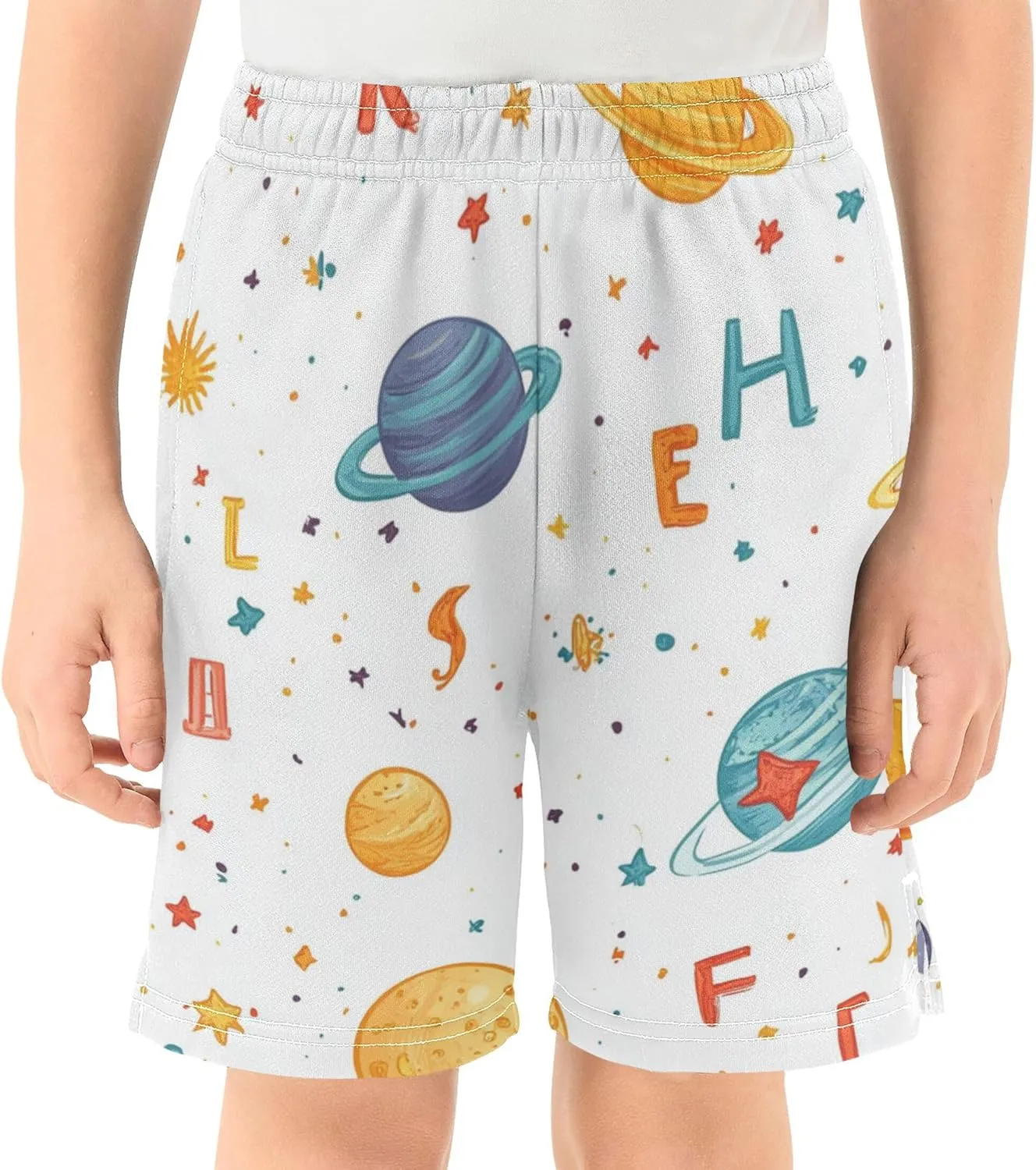 Youth Boys Cargo Shorts Lightweight Athletic Running Workout Shorts with Pockets